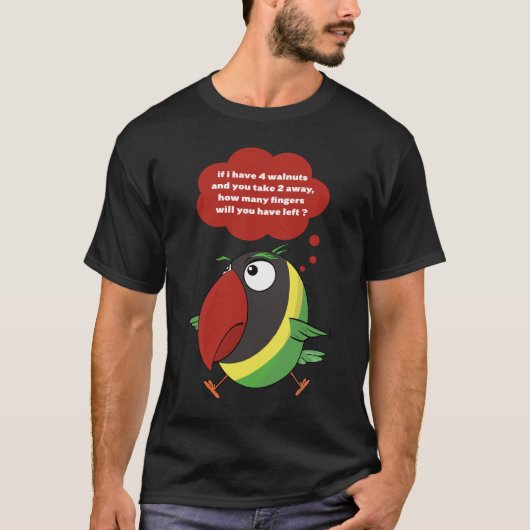 Papagei von Lovebird Pass auf deinen Finger auf! T T-Shirt (Vorderseite)