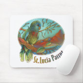 Papagei von St Lucia Mousepad (Mit Mouse)