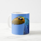 Papagei Weiße Kaffeetasse (Vorderseite Links)