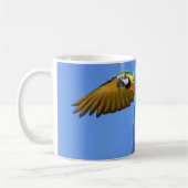 Papagei Weiße Kaffeetasse (Links)