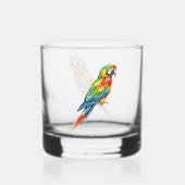 Papagei Whiskyglas (Rückseite)