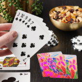 Papagei zeichnend spielkarten (In Situ)