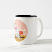 Papagei Zweifarbige Tasse (VorderseiteRechts)