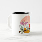 Papagei Zweifarbige Tasse (Vorderseite Links)