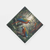Papageidschungel Serviette (Ecke)
