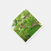 Papageien, Affen, Bananenbaum Serviette (Ecke)