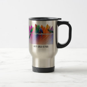 Papageien als Haustier-Rettungs-Stahlreise-Tasse Reisebecher