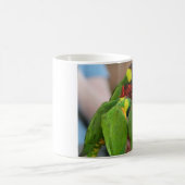 Papageien-Anbetung… Kaffeetasse (Mittel)