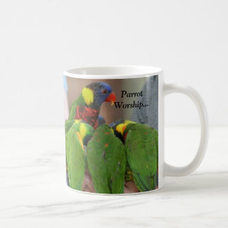 Papageien-Anbetung… Kaffeetasse