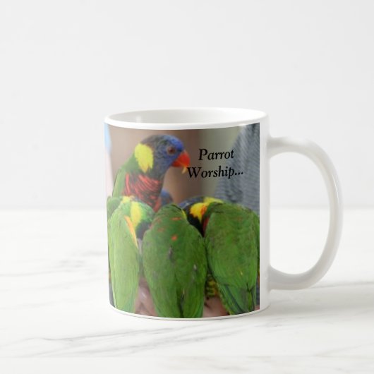 Papageien-Anbetung… Kaffeetasse (Rechts)