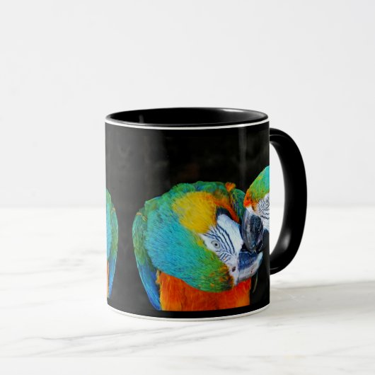 Papageien - Beste Freunde Tasse (VorderseiteRechts)
