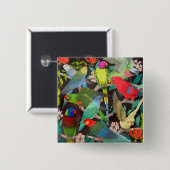 Papageien der Welt II Button (Vorne & Hinten)