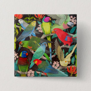 Papageien der Welt II Button