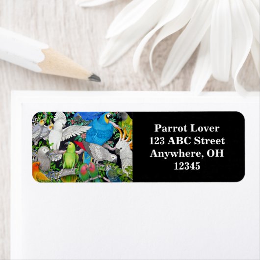 Papageien des Weltlabels (Insitu)