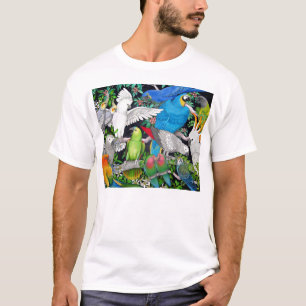 Papageien des Weltt-shirts T-Shirt