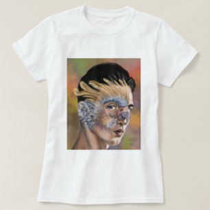 Papageien-Frau-T-Shirt T-Shirt