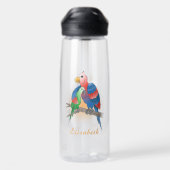Papageien Frohen Muttertag Trinkflasche (Rückseite)