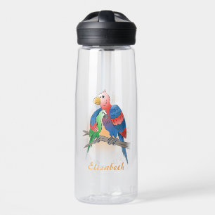 Papageien Frohen Muttertag Trinkflasche