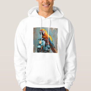 Papageien für Motorräder Hoodie