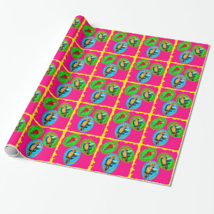 PAPAGEIEN GESCHENKPAPIER