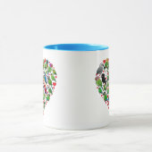 Papageien-Herz Tasse (Zentrum)