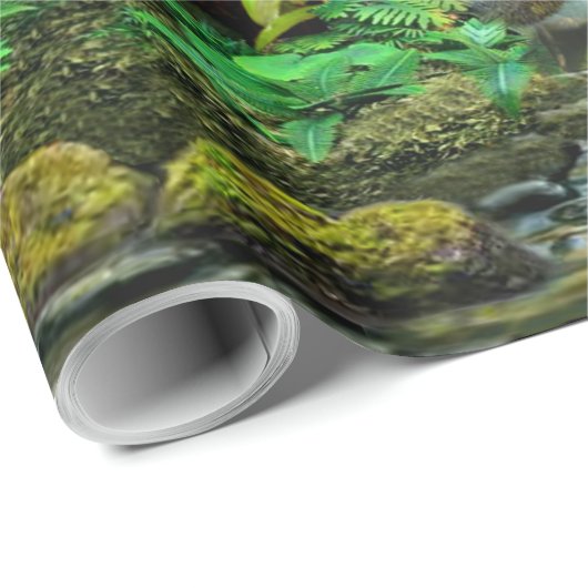 PAPAGEIEN IM PARADIES GESCHENKPAPIER (Rolleneckpunkt)