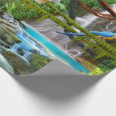 PAPAGEIEN IM PARADIES GESCHENKPAPIER (Ecke)