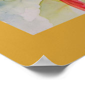 Papageien im Regenwald Poster (Ecke)