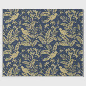 Papageien im Wald Geschenkpapier (Flach)