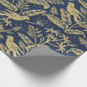 Papageien im Wald Geschenkpapier (Ecke)