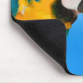 Papageien in der Liebe Mousepad (Ecke)