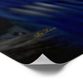 Papageien in Liebe-Poster Poster (Ecke)
