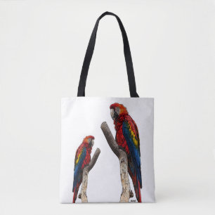 Papageien individuell bedruckte Tote-Tasche Tasche