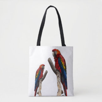 Papageien individuell bedruckte Tote-Tasche Tasche