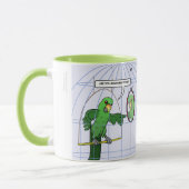 Papageien-Käfig-Kampf-Tasse Tasse (Links)