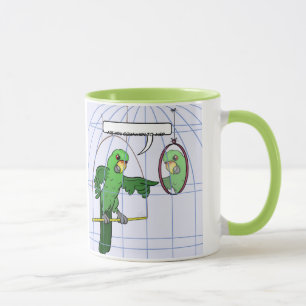 Papageien-Käfig-Kampf-Tasse Tasse