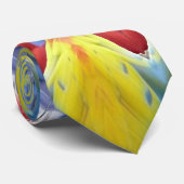 Papageien-Kaleidoskop Krawatte (Gerollt)