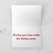 Papageien-Karten-Rot Feiertagskarte (Innenseite)