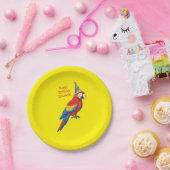 Papageien-Kinder-Geburtstagsfeier Pappteller (Party)