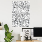 Papageien Klarheit Poster (Heimbüro)