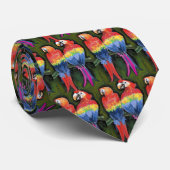 Papageien Krawatte (Gerollt)