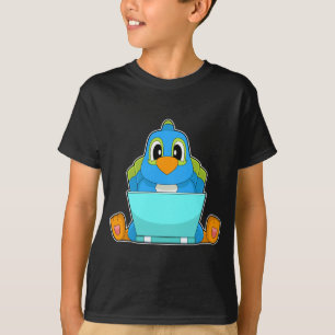 Papageien-Laptop T-Shirt