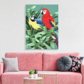 Papageien-Leinwand-Drucke Leinwanddruck (Insitu (Wohnzimmer))