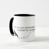 Papageien-Liebhaber-Tasse Tasse (Vorderseite Links)