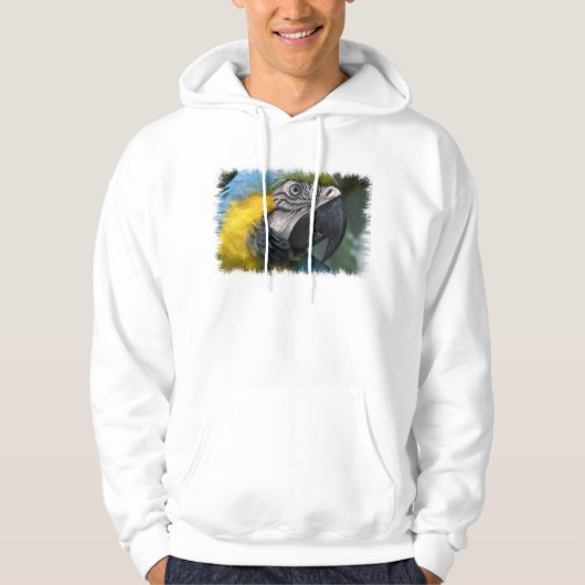 Papageien-mit Kapuze Sweatshirt (Vorderseite)
