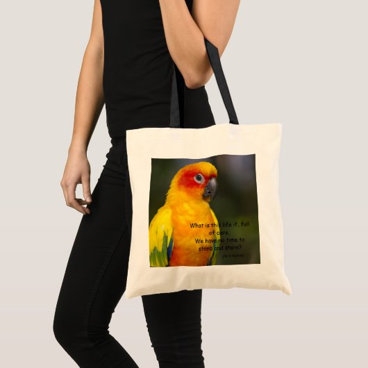 Papageien-(mit Text) Tasche Sun Conure (Vorderseite (Produkt))