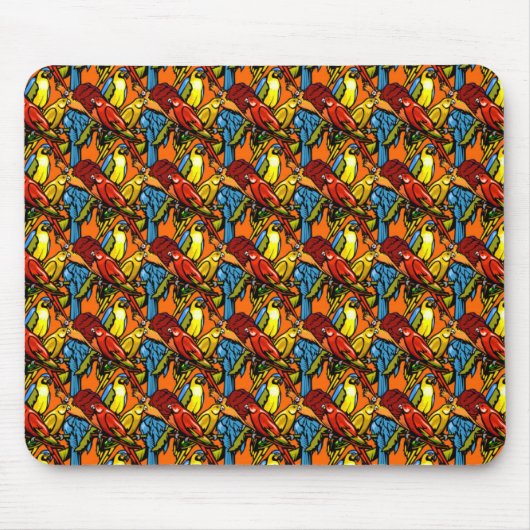 Papageien Mousepad (Vorne)