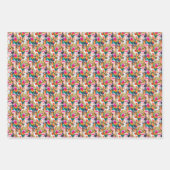 Papageien & Palm-Blätter Geschenkpapier Set (Vorderseite 3)