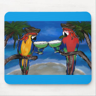 Papageien-Piraten Mousepad