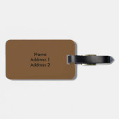 Papageien-Porträt Gepäckanhänger (Rückseite horizontal)